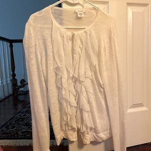 Women’s white cardigan